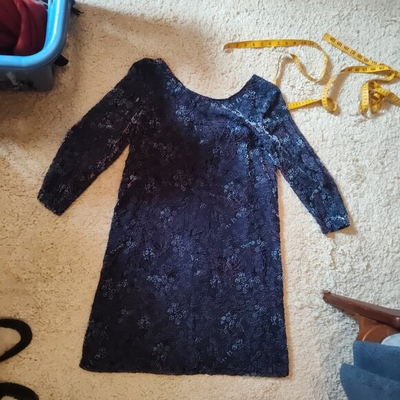 Studio Birkin Dress Made in France Carolina Fully Lined Sz M Laser Velvet - Picture 11 of 11